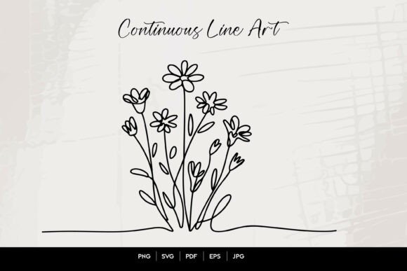 Download Flower Line Art - Premium Bundle