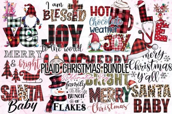 Download Plaid Christmas Clipart PNG Bundle - Plaid christmas clipart png bundle Collection