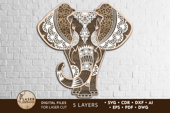 Download Elephant Vector Files for Laser Cutting - Premium Resources