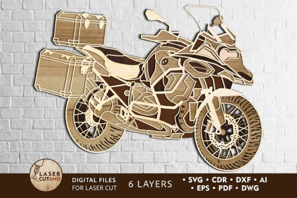 Download MOTORCYCLE Laser Cutting Wood Wall Art - Laser cutting Collection