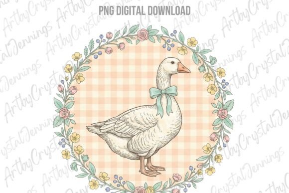 Download Retro Country Style Farmhouse Goose PNG - Country style Collection