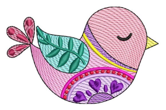 Download Folk Art Bird – Country Style Embroidery - Country style Collection